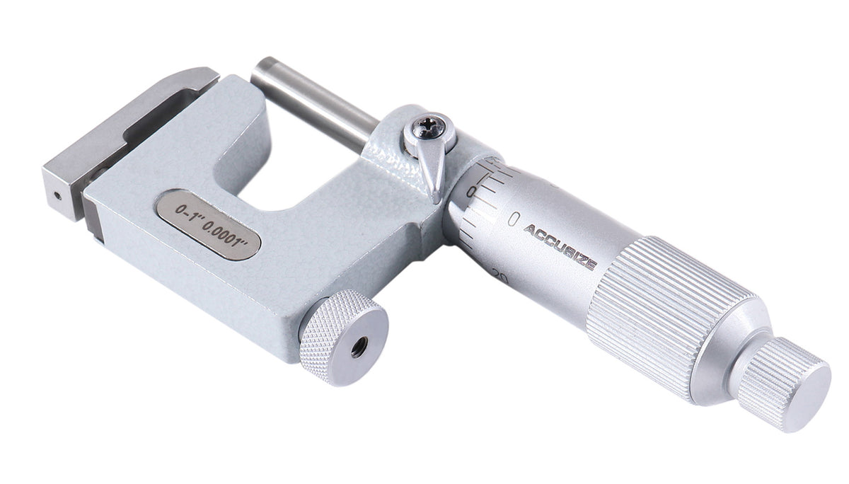 0-1'' x 0.0001'' Multi Anvil Micrometer in Fitted Box, P101-S100