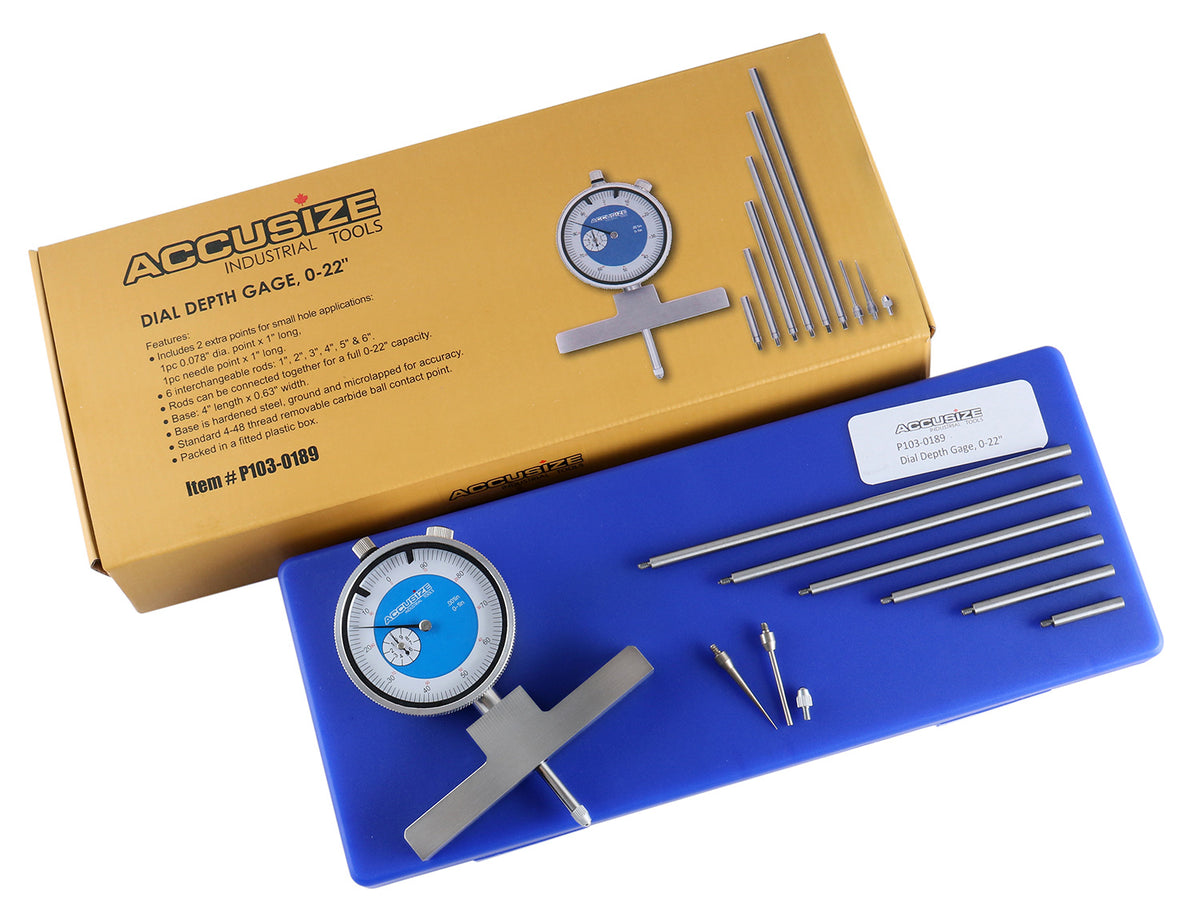 0-22" Dial Depth Gauge, P103-0189