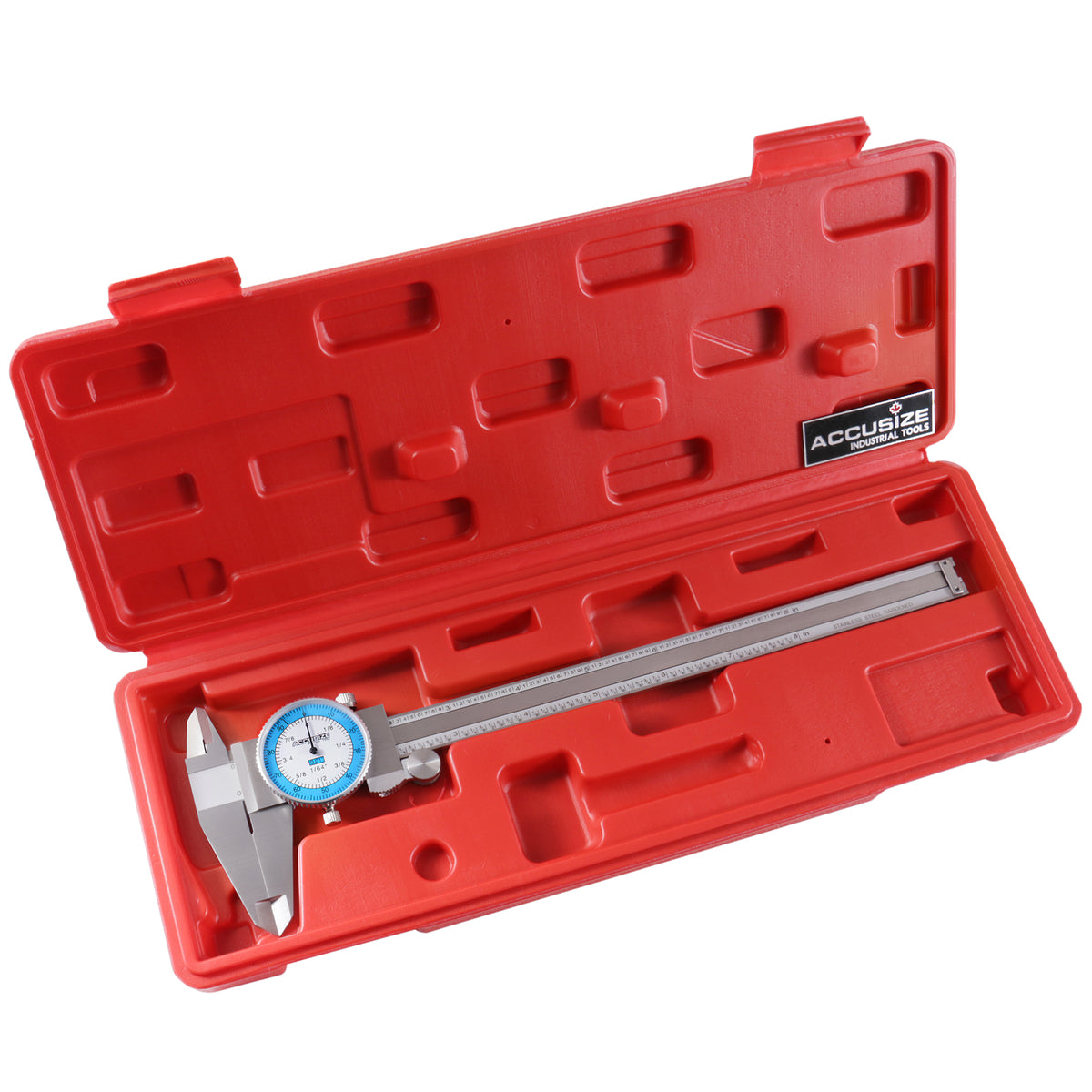 0-8'' Stainless Steel Fractional Dial Caliper, P132-2200