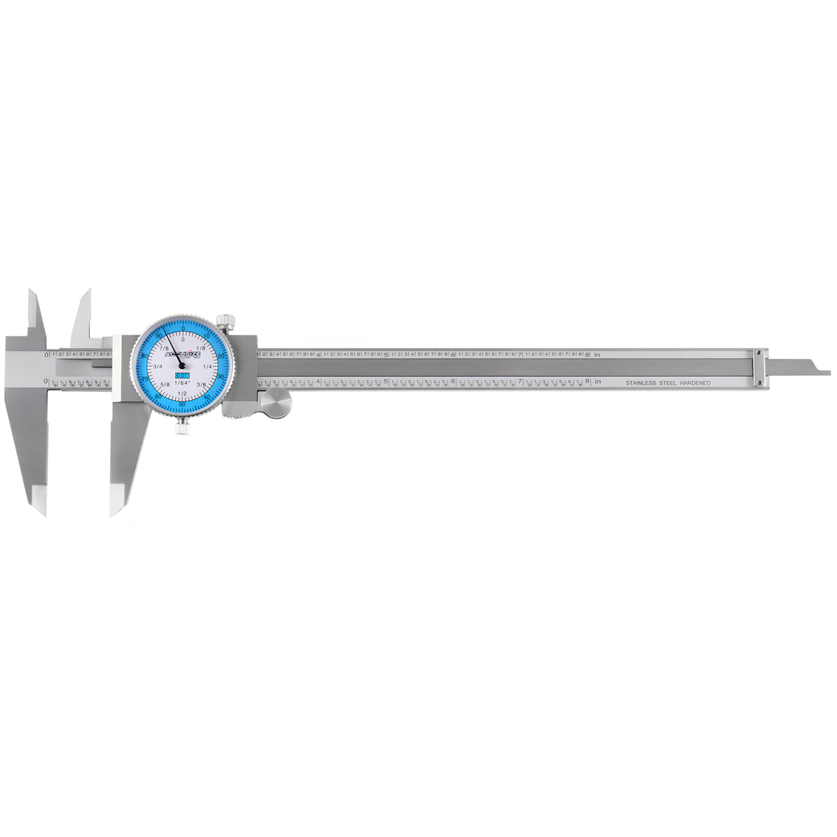 0-8'' Stainless Steel Fractional Dial Caliper, P132-2200