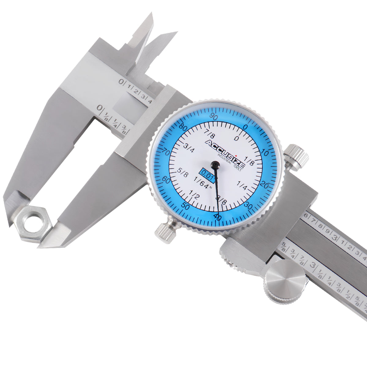 0-8'' Stainless Steel Fractional Dial Caliper, P132-2200