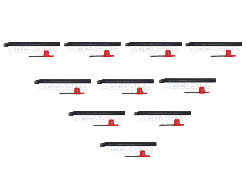 3/8'' by 6'' Rh Sclcr Indexable Boring Bar Tool Holder with Ccmt Insert, P252-S401x10(10 Pcs)