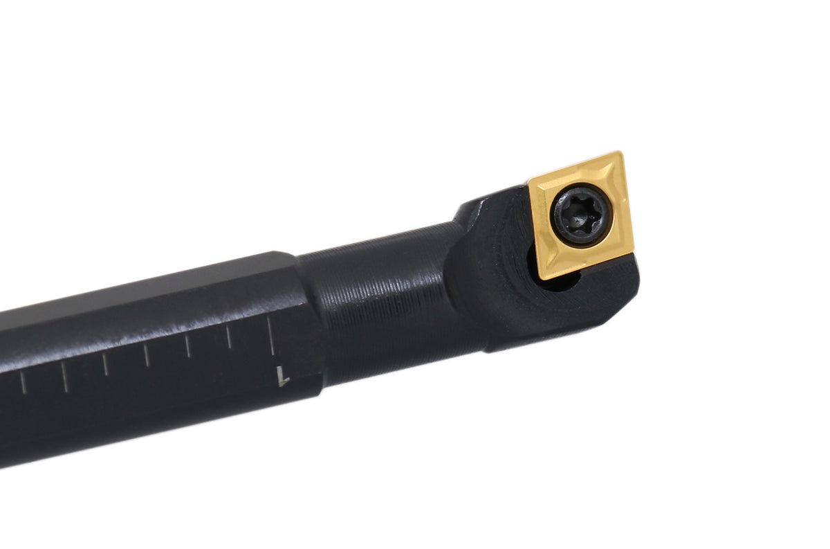 3/8'' by 6'' Rh Sclcr Indexable Boring Bar Tool Holder with Ccmt Insert, P252-S401x10(10 Pcs)