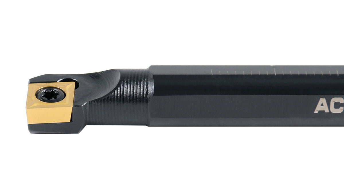1/2'' x 7'' Overall Length, Rh Sclcr Indexable Boring Bar with Ccmt32.5 Carbide Inserts, P252-S403