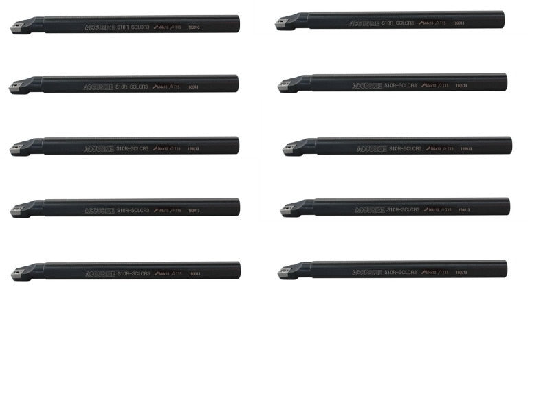 P252-S405x10, 10 Pcs 5/8" x 8" RH SCLCR Indexable Boring bar with CCMT Insert