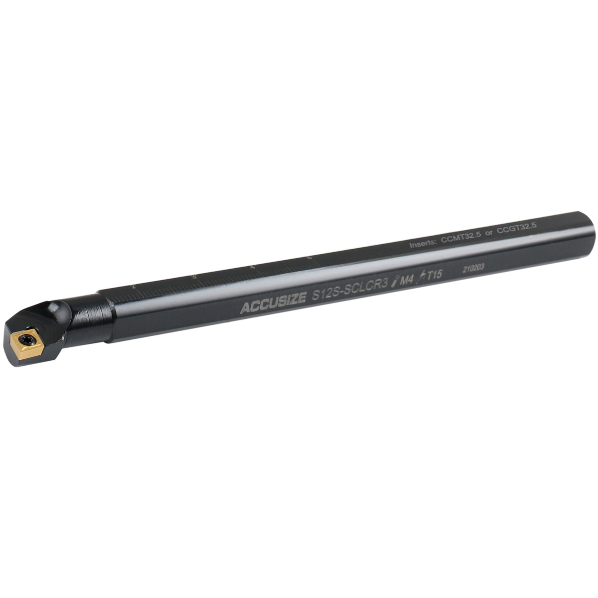 Accusize 3/4" x 10" SCLCR Indexable Boring Bar, CCMT32.5, P252-S407