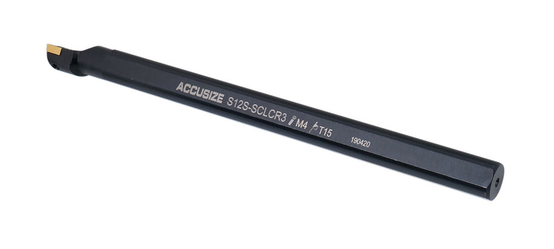 3/4'' x 10'' Overall Length, Rh Sclcr Indexable Boring Bar with Ccmt32.5 Carbide Inserts, P252-S407