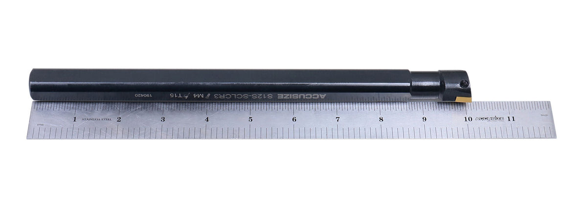 3/4'' by 10'' Right-Hand Sclcr Indexable Boring Bar Tool Holder with Ccmt Inserts, P252-S407x10