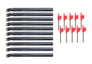 P252-S407x10, 10 Pcs of 3/4 x10'' RH SCLCR Indexable Boring Bar Tool Holder with CCMT Insert