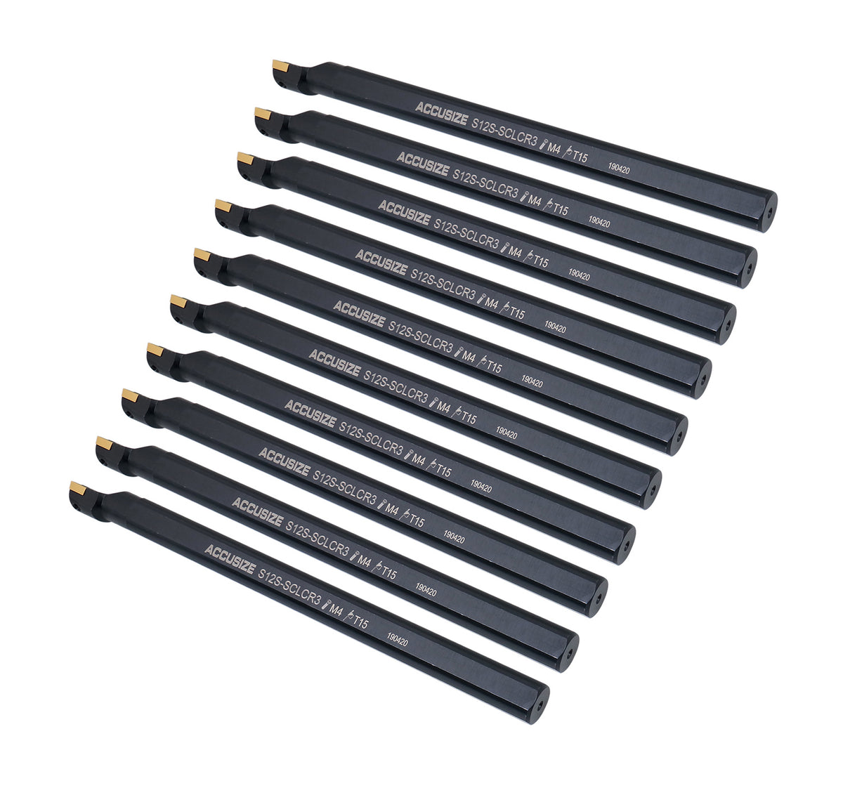 P252-S407x10, 10 pcs de 3/4 x 10" RH SCLCR porte-outils pour barre d'alésage indexable avec insert CCMT