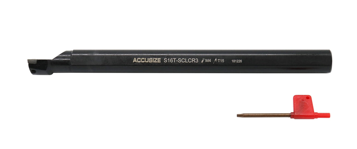 1"x12" RH SCLCR Indexable Boring Bar Holder w/ extra 10 CCMT31.51/32.52 Inserts, #P252-S408INS