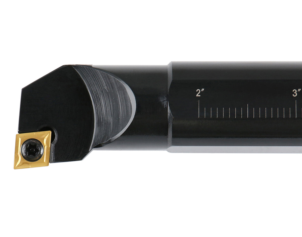 1'' by 12'' Overall Length, Rh Sclcr Indexable Boring Bar with Ccmt32.5 Carbide Inserts, P252-S408