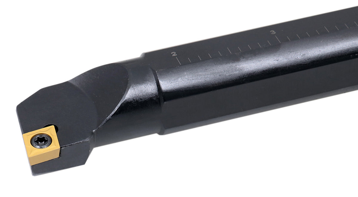 1'' by 12'' Overall Length, Rh Sclcr Indexable Boring Bar with Ccmt32.5 Carbide Inserts, P252-S408