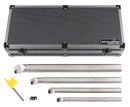 Sclcr 4 Pc Indexable Boring Bar Set, Without Inserts, Working with Ccmt 32.5 and Cctg 32.5 Inserts, 1/2", 5/8", 3/4", & 1",P252-S411