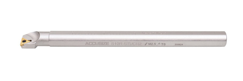 P252-S412, 31 Ps/Jeu de barres d'alésage indexables, avec inserts TCMT, nickelé