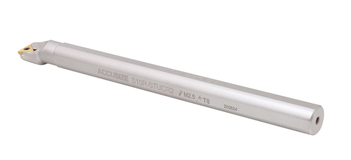 P252-S412, 31 Ps/Jeu de barres d'alésage indexables, avec inserts TCMT, nickelé