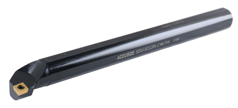 1-1/4'' by 14'' Overall Length, Rh Sclcr Indexable Boring Bar with Ccmt432 Carbide Inserts, P252-S413