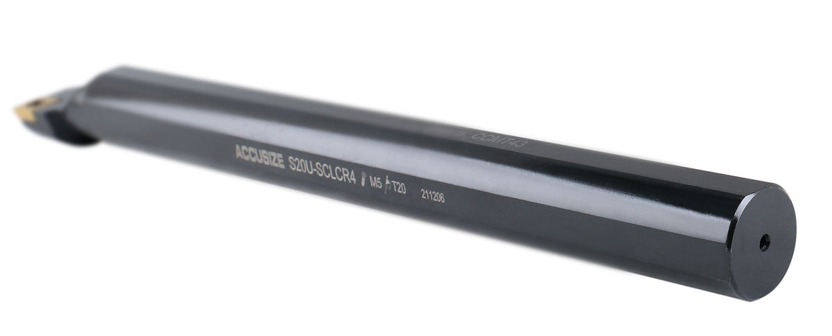 1-1/4'' by 14'' Overall Length, Rh Sclcr Indexable Boring Bar with Ccmt432 Carbide Inserts, P252-S413