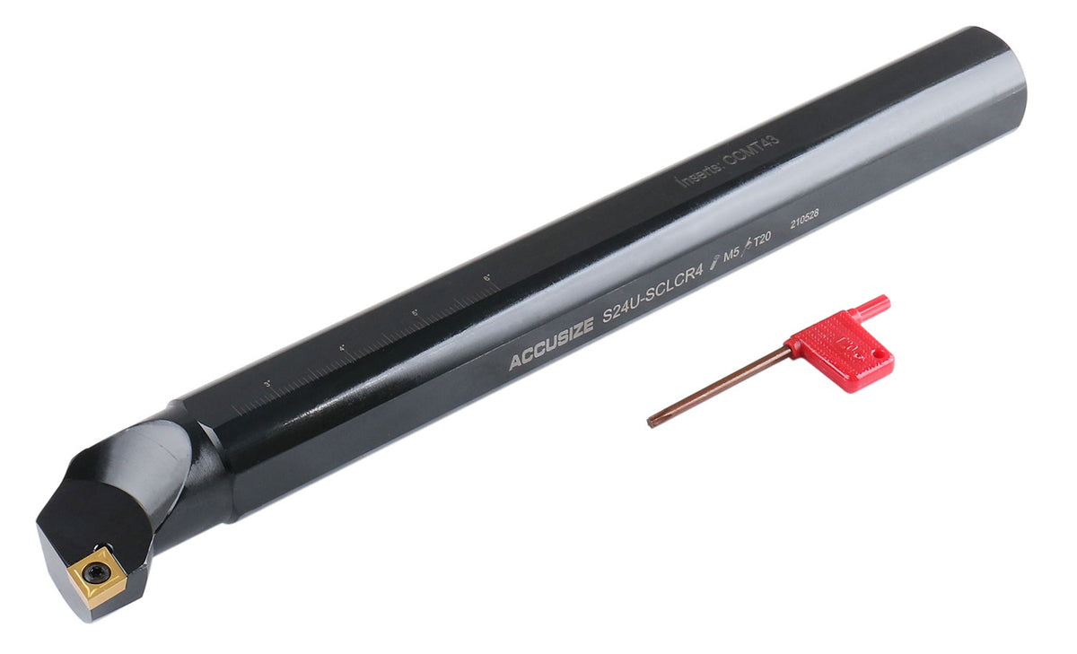 1-1/2'' by 14'' Overall Length, Rh Sclcr Indexable Boring Bar with Ccmt432 Carbide Inserts, P252-S415