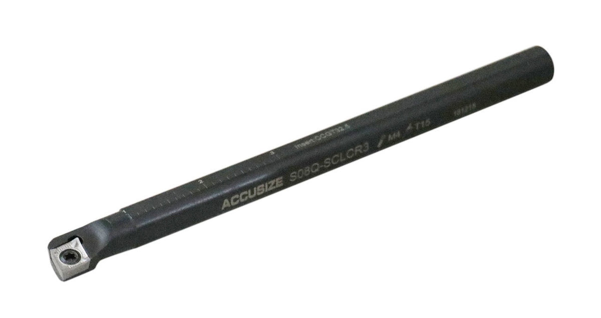 SCLCR 4 Pc Indexable Boring Bar Set for Cutting Aluminum, 14 Carbide CCGT32.51 Inserts, 1/2", 5/8", 3/4", & 1", P252-S528