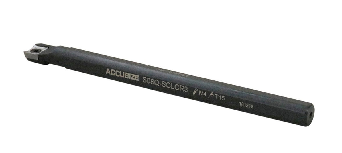 SCLCR 4 Pc Indexable Boring Bar Set for Cutting Aluminum, 14 Carbide CCGT32.51 Inserts, 1/2", 5/8", 3/4", & 1", P252-S528