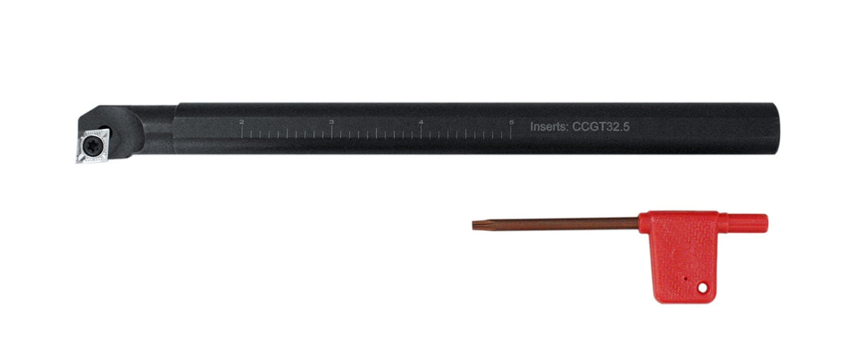Barres d'alésage indexables RH SCLCR avec inserts pour couper l'aluminium, Clé incluse, y compris 1/2", 5/8", 3/4" & 1"