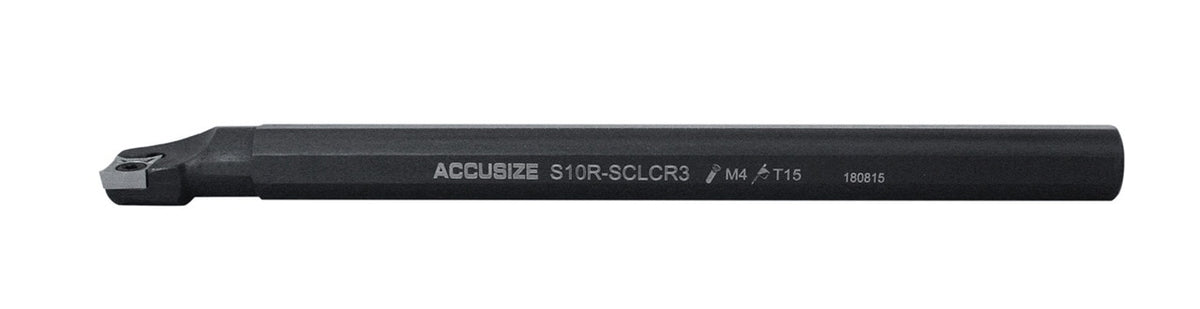 Barres d'alésage indexables RH SCLCR avec inserts pour couper l'aluminium, Clé incluse, y compris 1/2", 5/8", 3/4" & 1"