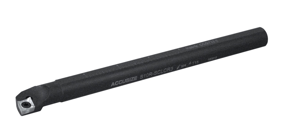 Barres d'alésage indexables RH SCLCR avec inserts pour couper l'aluminium, Clé incluse, y compris 1/2", 5/8", 3/4" & 1"