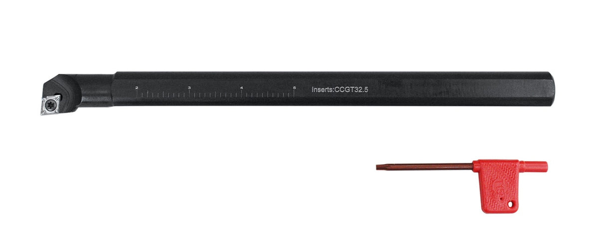 Barres d'alésage indexables RH SCLCR avec inserts pour couper l'aluminium, Clé incluse, y compris 1/2", 5/8", 3/4" & 1"