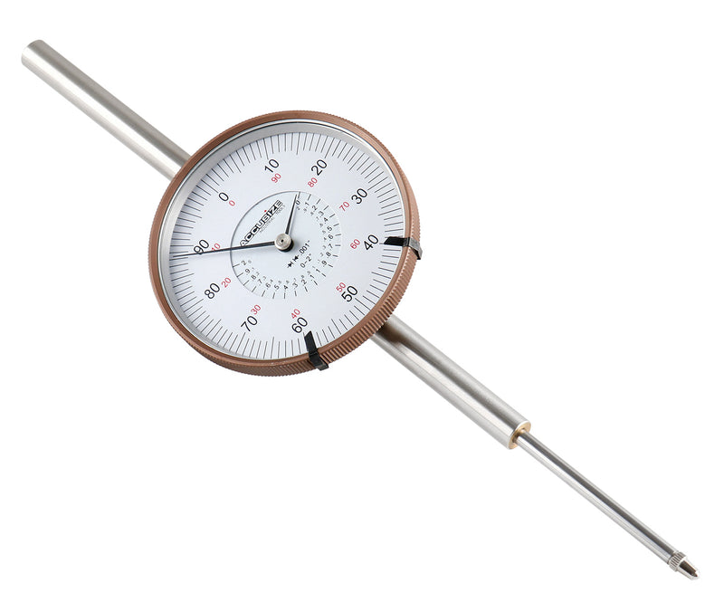 Agd2 Style 0-2'' by 0.001'' Dial Indicator with A 3'' Big Face, Lug Back, P900-S090