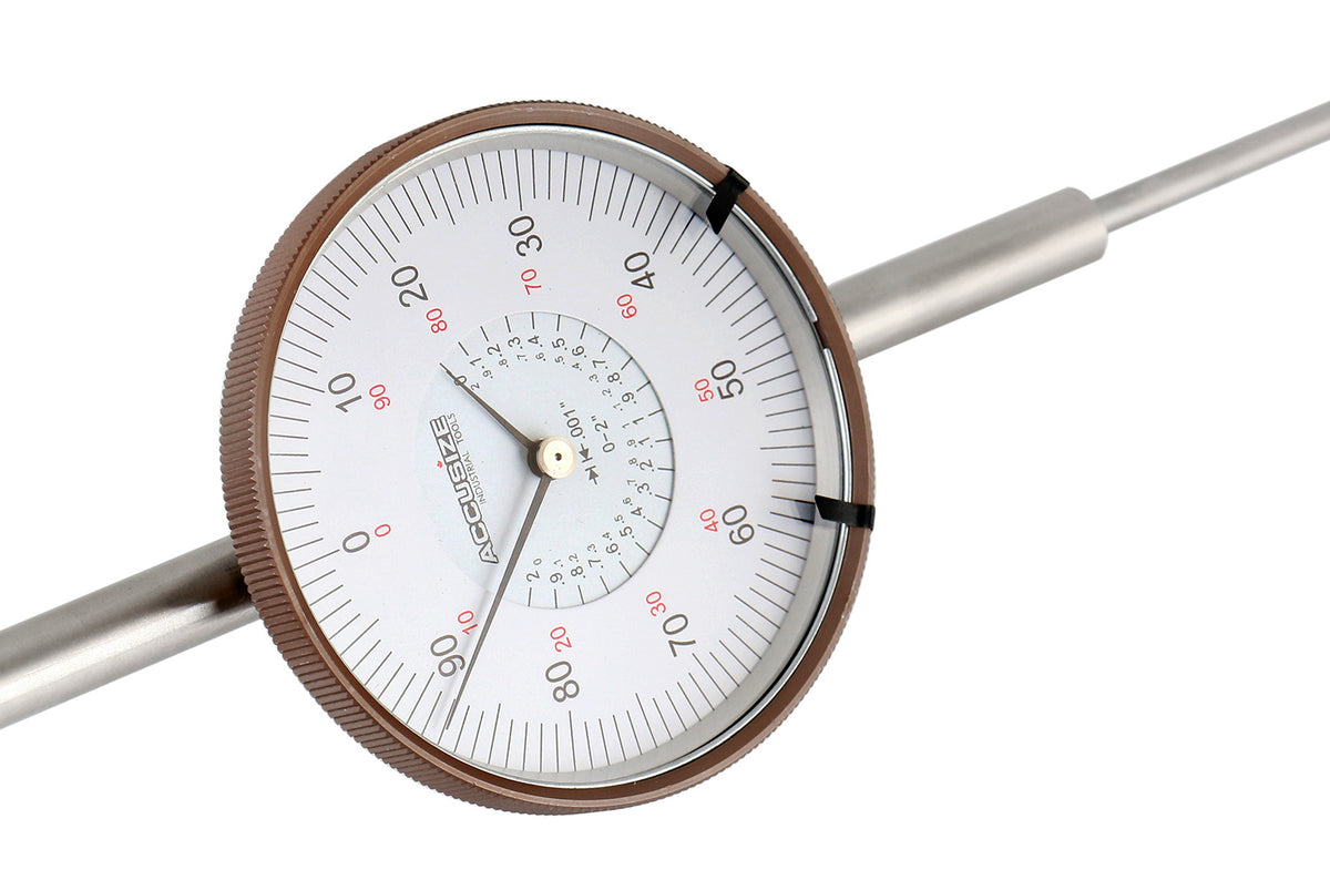 Agd2 Style 0-2'' by 0.001'' Dial Indicator with A 3'' Big Face, Lug Back, P900-S090