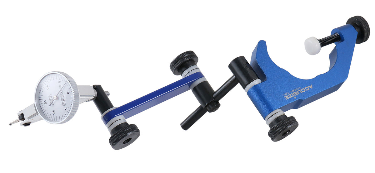 '- 0.03'' by 0.0005'' Dial Test Indicator in Fitted Box Plus 1pc Professional Universal Indicator Holder, P900-S186
