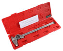 0-12'' by 0.001'' Black Face, Red Needle, Dial Caliper Stainless Steel in Fitted Box, P920-B212