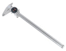 0-12'' by 0.001'' Black Face, Red Needle, Dial Caliper Stainless Steel in Fitted Box, P920-B212