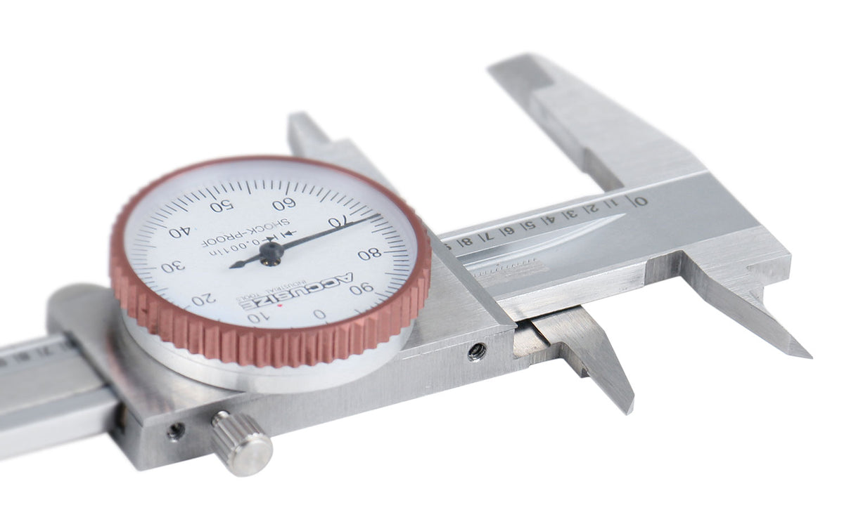 0-4 inch by 0.001 inch Precision Dial Caliper, Stainless Steel, in Fitted Box, P920-S214