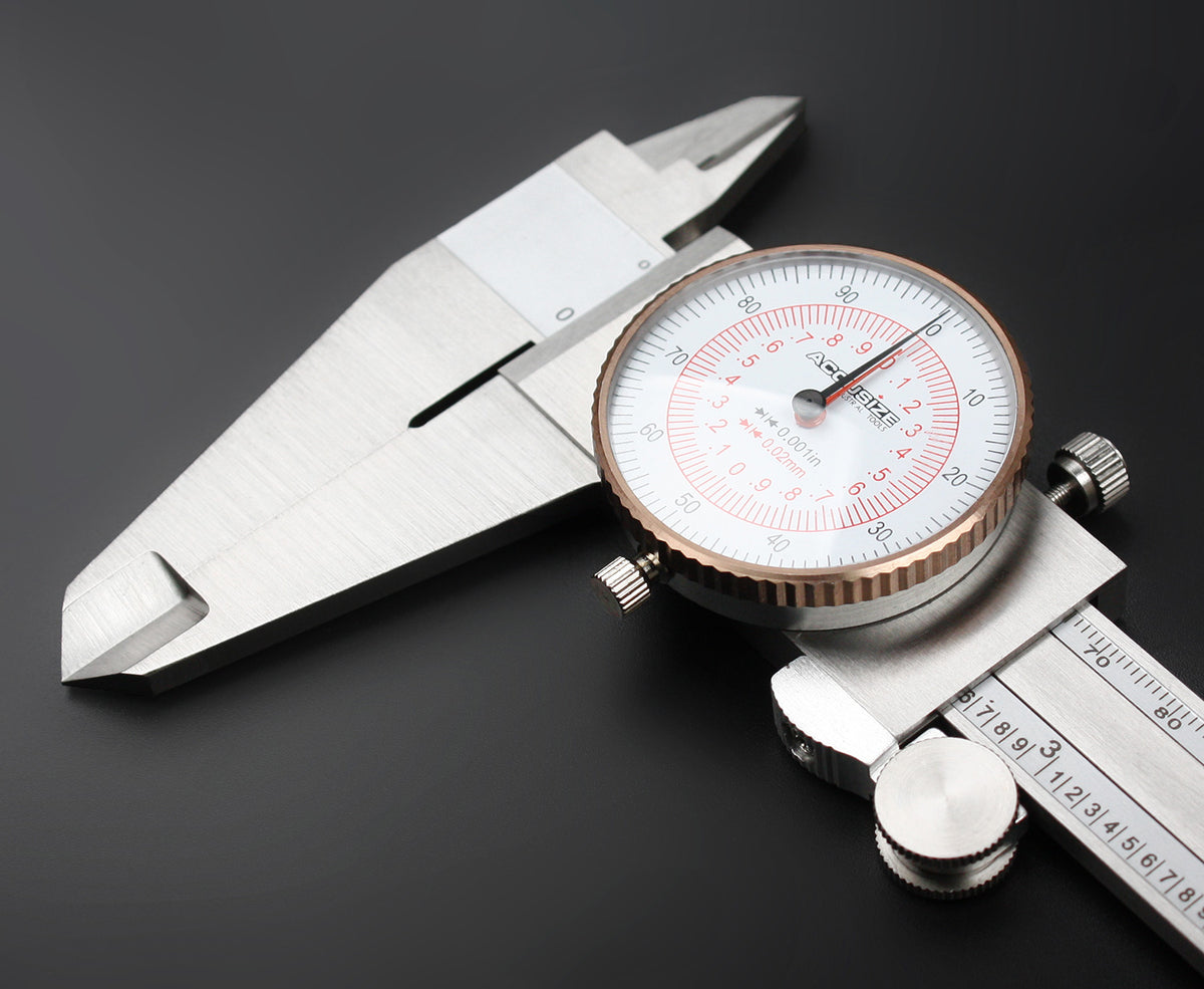 12'' by 0.001''/300mm by 0.02mm Dual Needle Precision Dial Caliper,Imperial/Metric, P920-S232