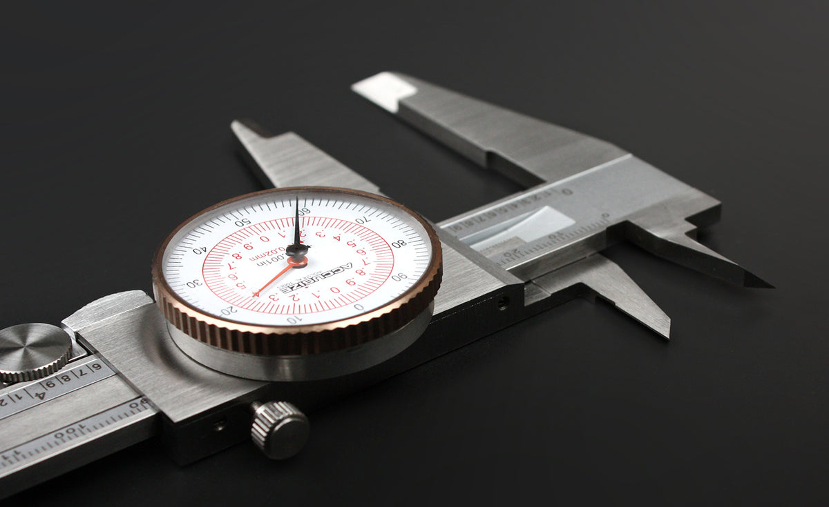 12'' by 0.001''/300mm by 0.02mm Dual Needle Precision Dial Caliper,Imperial/Metric, P920-S232