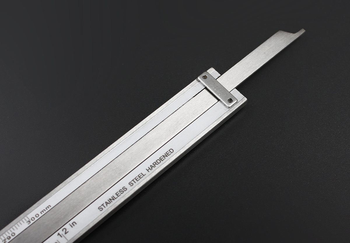 12'' by 0.001''/300mm by 0.02mm Dual Needle Precision Dial Caliper,Imperial/Metric, P920-S232
