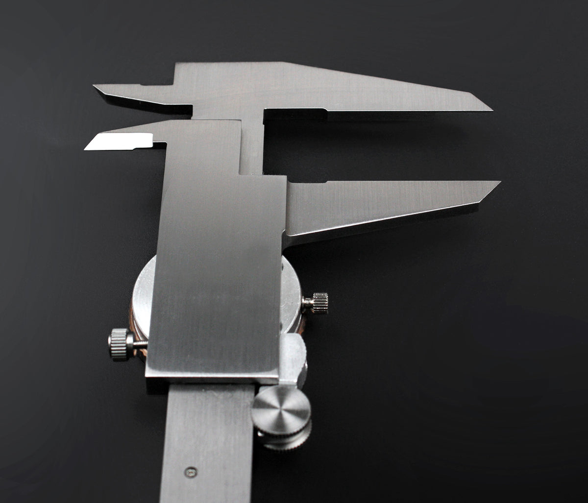 12'' by 0.001''/300mm by 0.02mm Dual Needle Precision Dial Caliper,Imperial/Metric, P920-S232