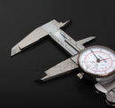 Dual Needle Precision Inch/Metric Dial Caliper, Stainless Steel
