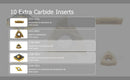 7 pc Indexable Carbide Turning Tools w/ Extra Inserts