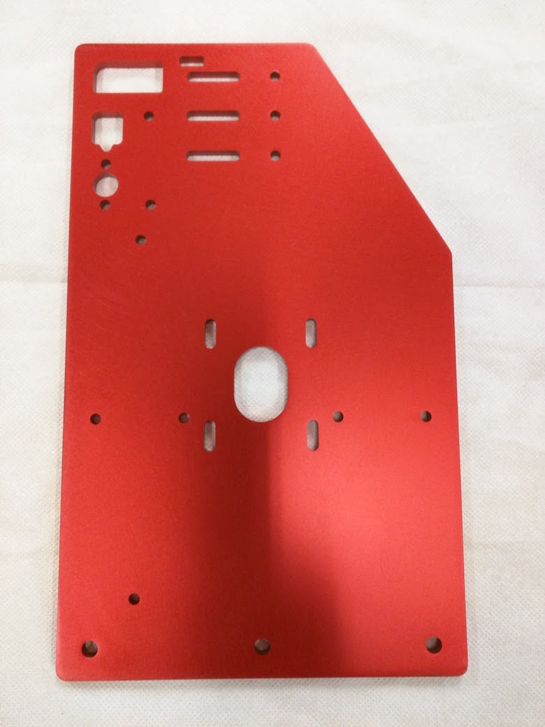 RoverCNC OX - OX Plates CNC Grand Portique, Supports Y et plaques en Z, 11 trous - RED,