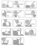 Universal Dial and Bevel Protractors, 6" & 12" Blades, S855-C802