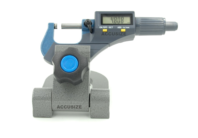 Electronic Digital Outside Mic 0-1"/0-25 mm x0.0005" /0-25mmx0.001mm, with Micrometer Holder,