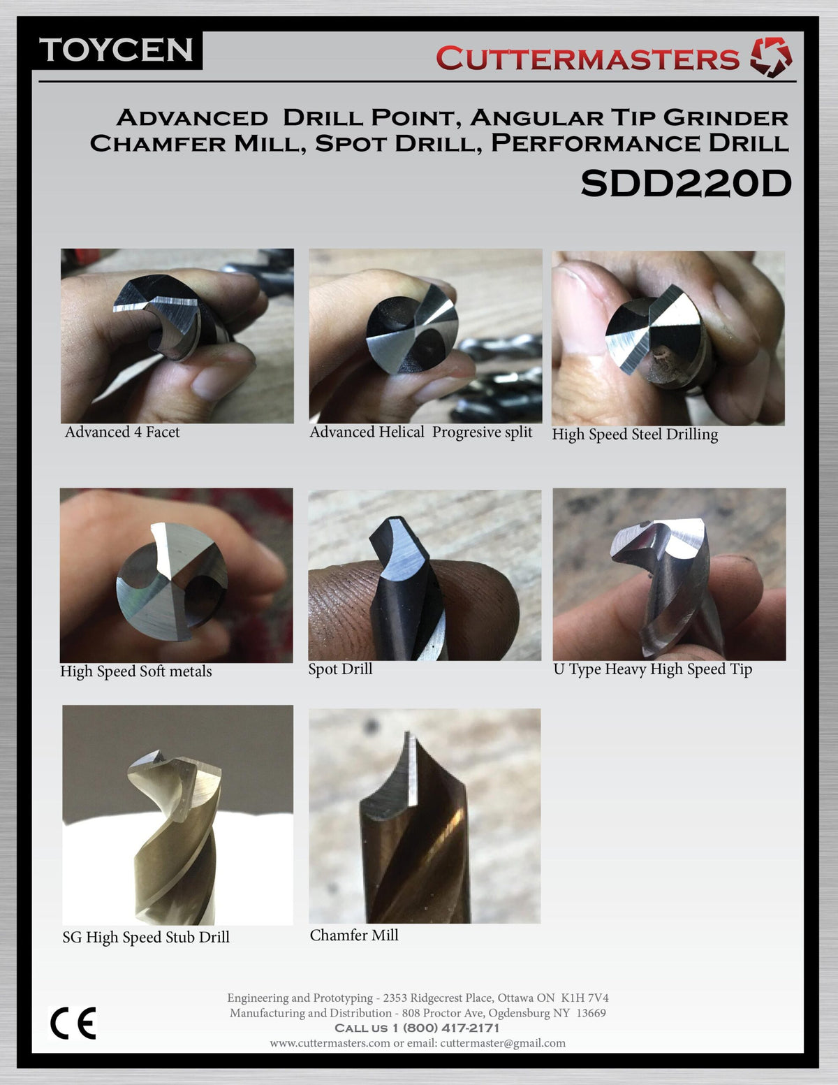 Cuttermasters 1/16″ – 3/4″ Advanced Tip and Performance Drill Grinder SDD220D