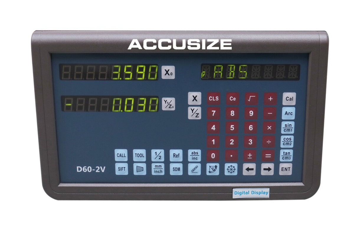 2-Axis DRO Packages for Lathe Machines, Glass Scales (X, Y)