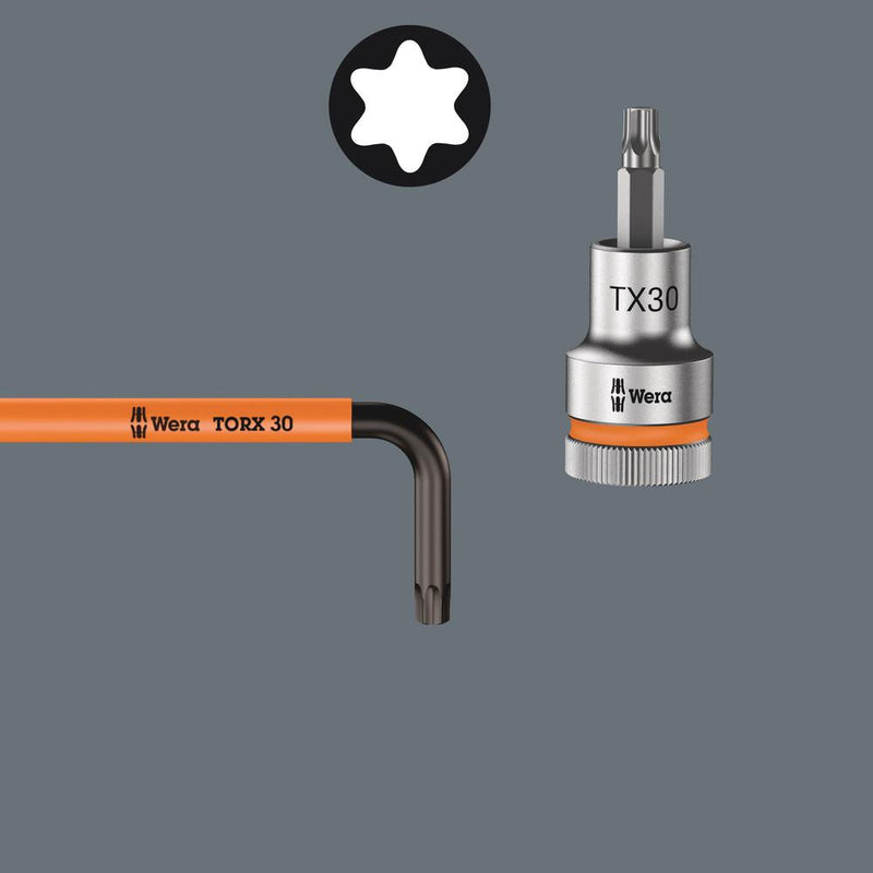 Wera 967/9 TX XL Multicolour 1 Multicolour L-key set for TORX® screws, long, 9pieces