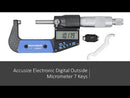 Micromètres numériques électroniques, 7 touches, 0-1", 1-2", 2-3", 3-4", 4-5", & 5-6", pouces, impérial