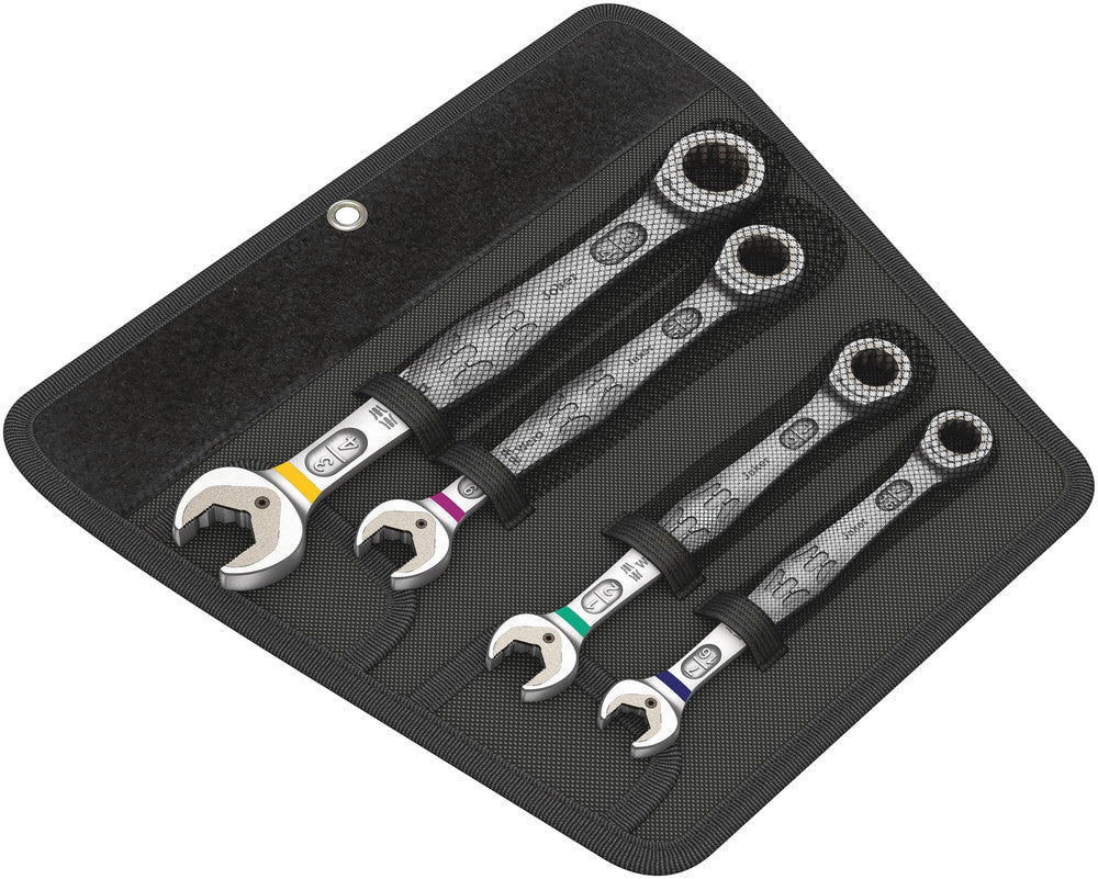 Wera 6000 Joker 4 Imperial Set 1 Set of ratcheting combination wrenches, Imperial, 4pieces, SKU #5073295001
