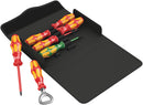 Wera Kraftform 100 iS/7 set 3 screwdriver set Kraftform Plus series 100. Partly with reduced blade diameter, 7pieces